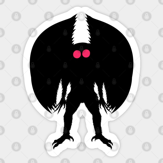 Mothman Sticker by Tesszero